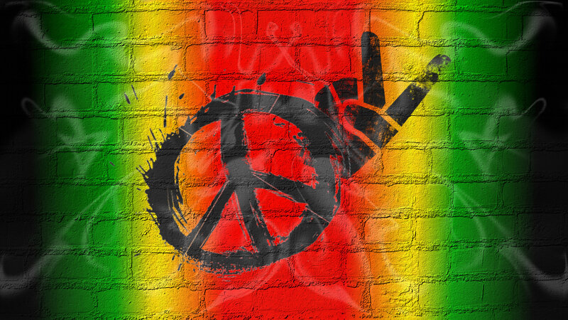 Peace Sign Graffiti