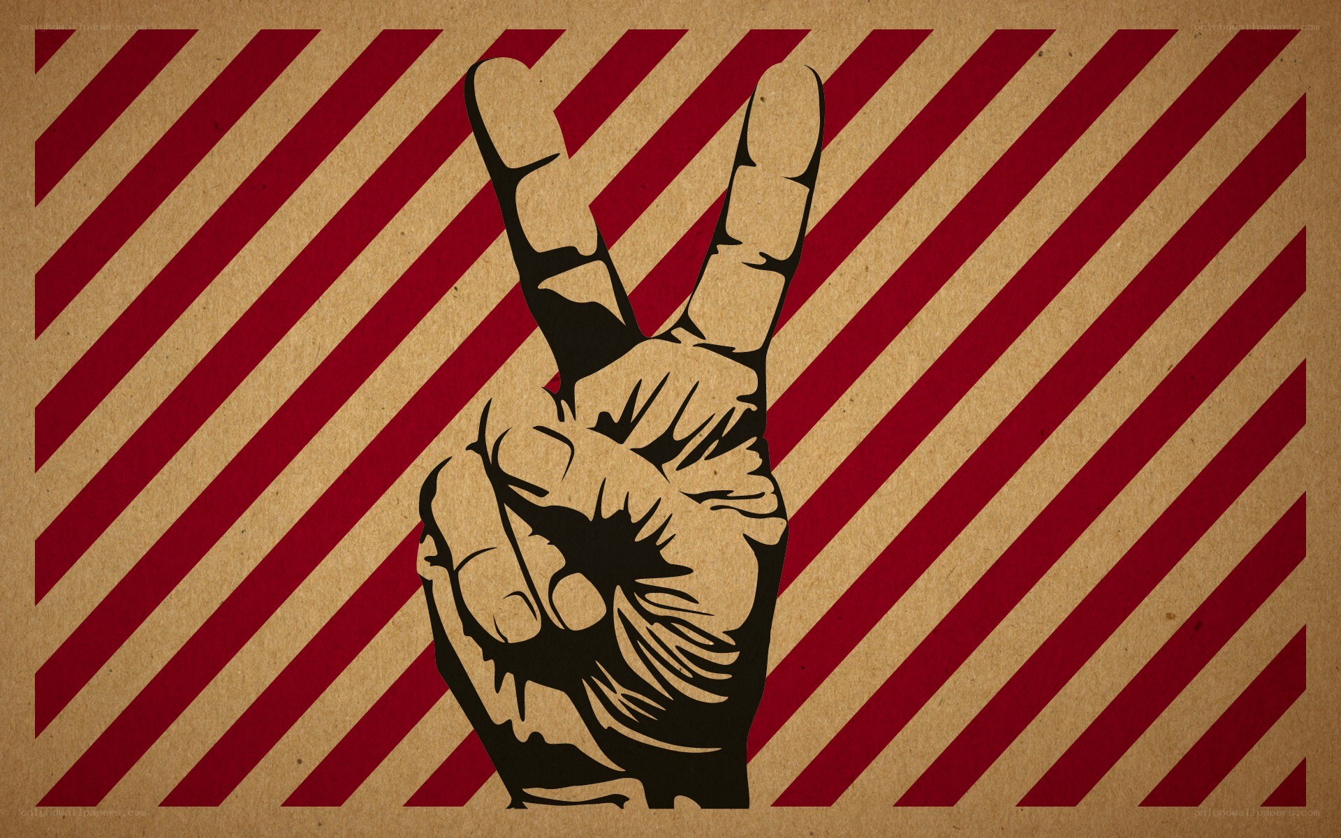 peace sign hand gesture
