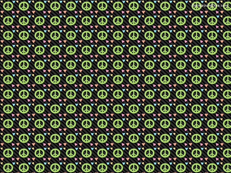 peace sign pattern background