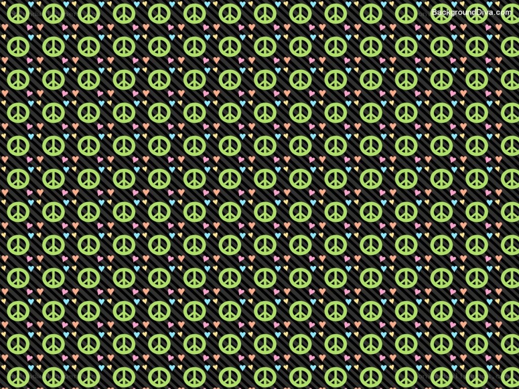 peace sign pattern background