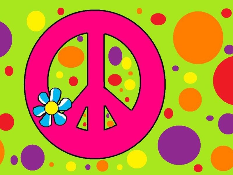 Peace Sign with Flower