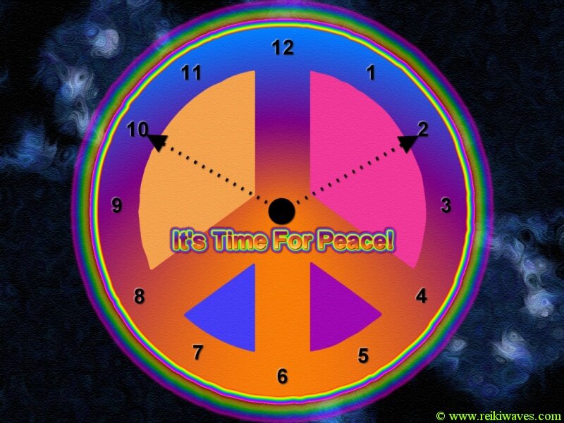 Peace Symbol Clock