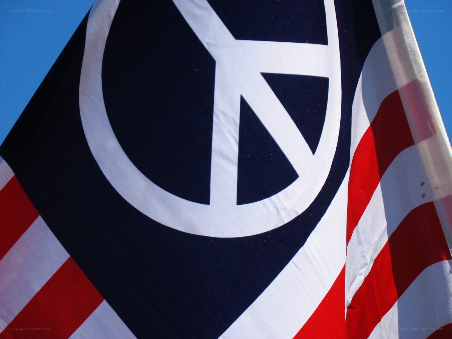 peace symbol flag