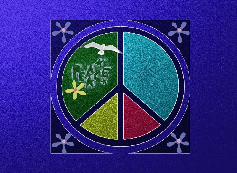Peace Symbol with Dove