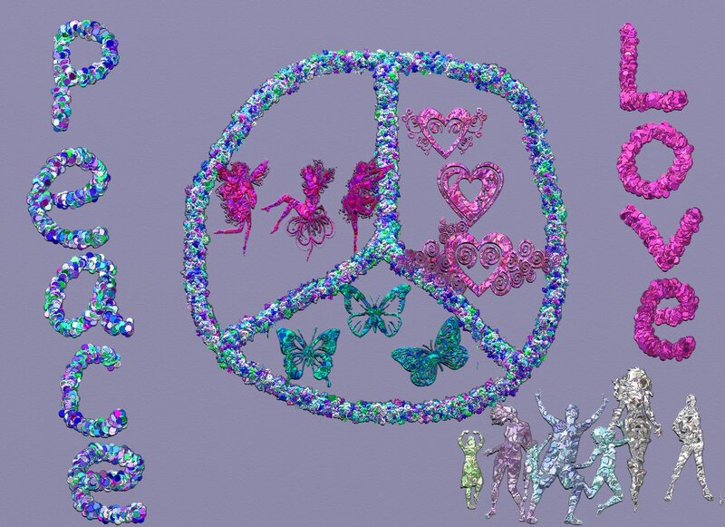 Peace Symbol with Fairies