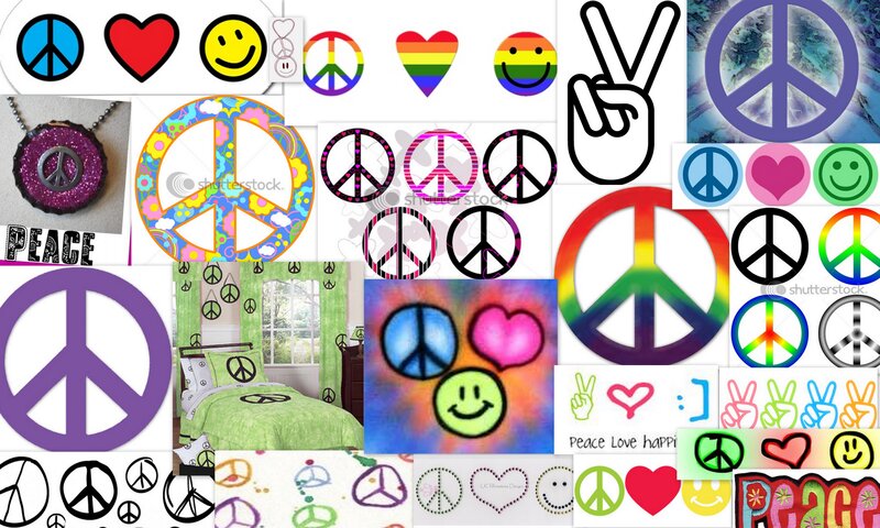 peace symbols collage