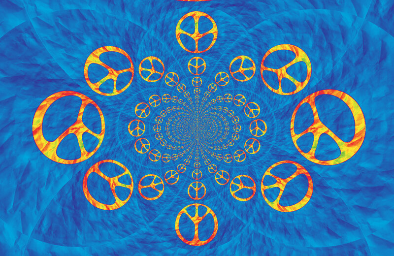 Peace Symbols in Spiral