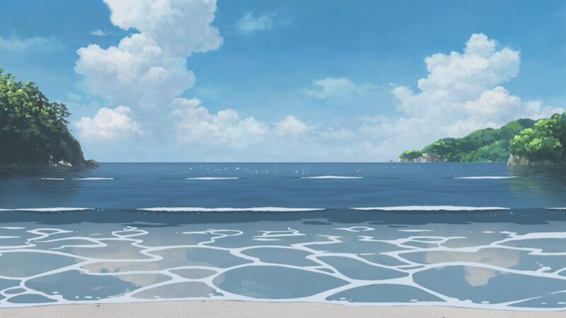 peaceful beach scene