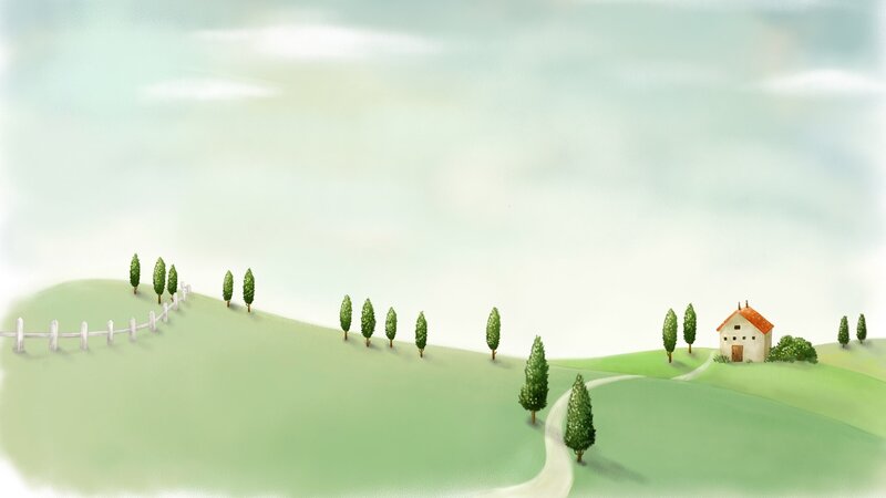 Peaceful countryside landscape