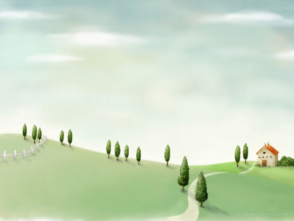 Peaceful countryside landscape