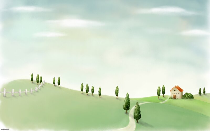 Peaceful countryside landscape
