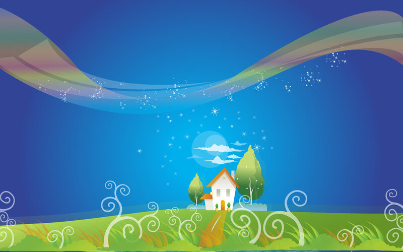 peaceful countryside scene