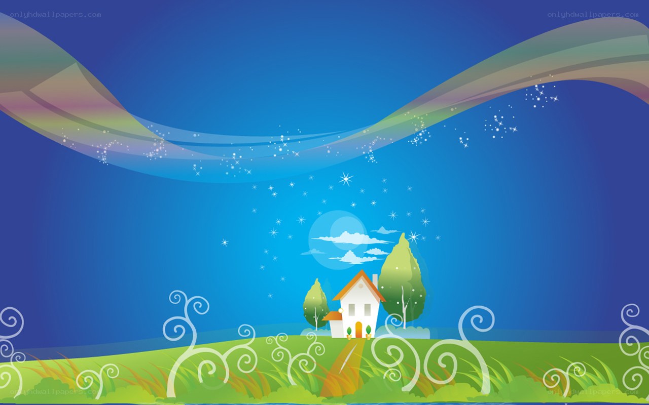 peaceful countryside scene