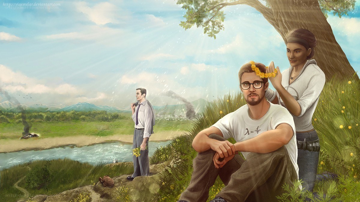 Peaceful moment after conflict