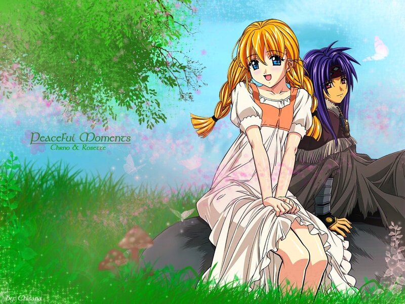 Peaceful moments with Chrno and Rosette