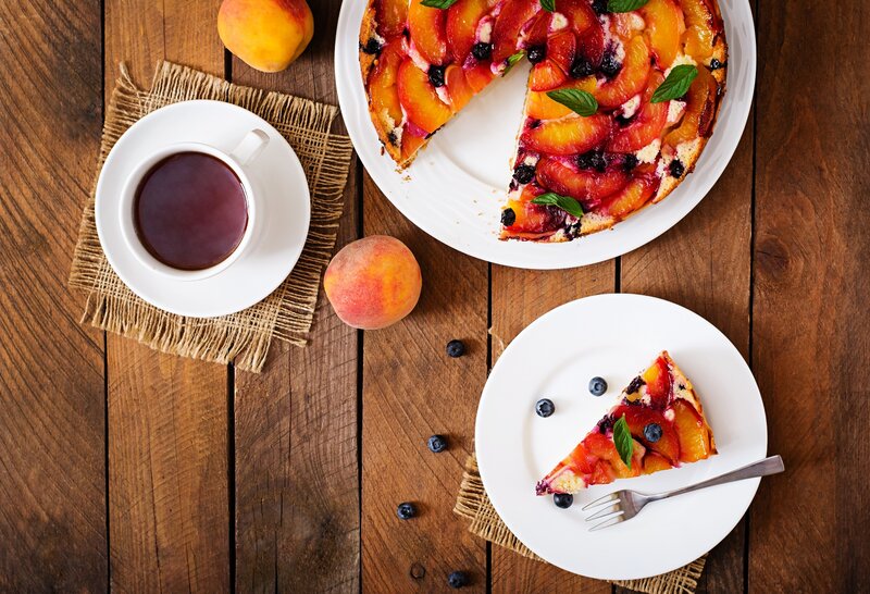 Peach and Blueberry Tart