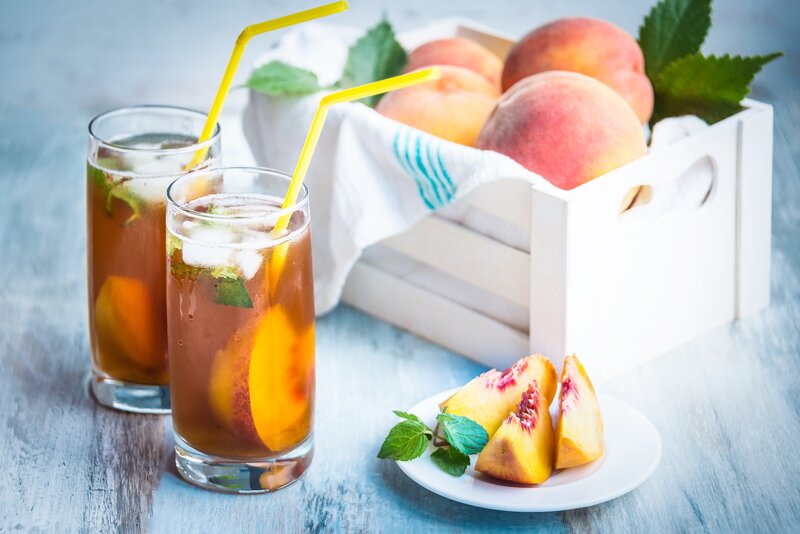 Peach Iced Tea Drinks