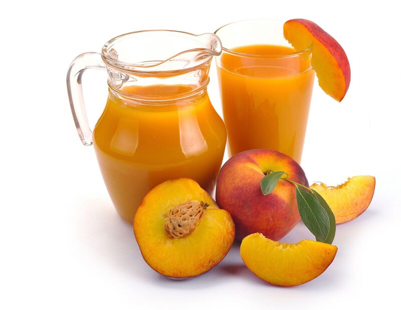Peach Juice and Fruit