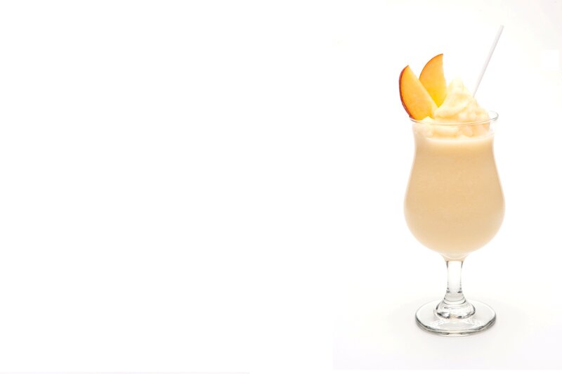 Peach Smoothie in Glass