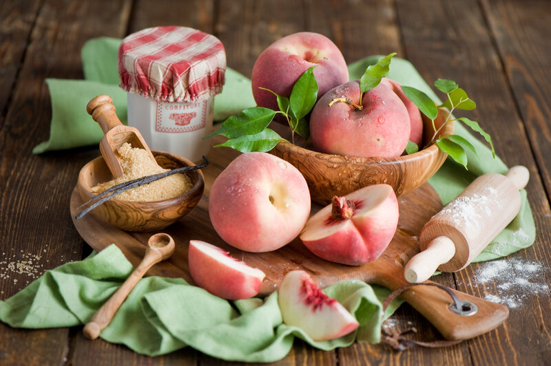 Peaches and Baking Ingredients