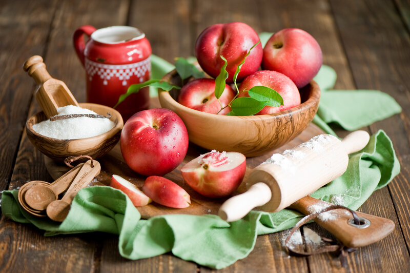 Peaches and Baking Tools