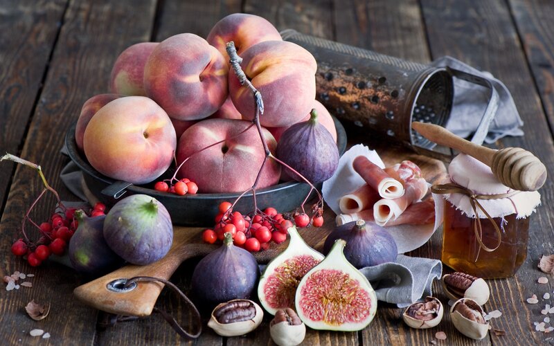 Peaches Figs and Honey — Brown