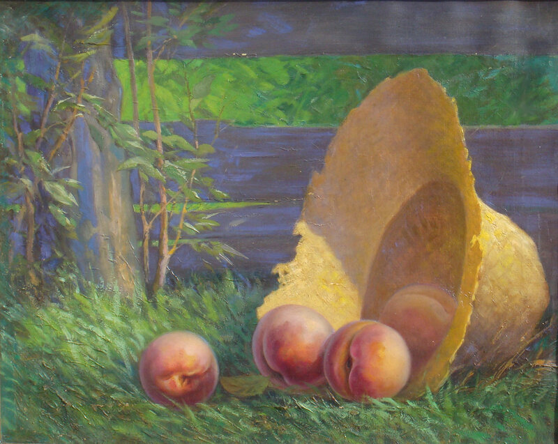 Peaches in a Basket — Green