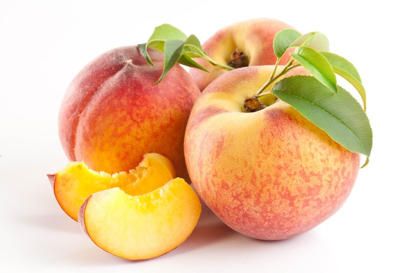 Peaches with Leaves