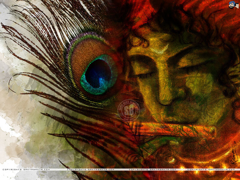 Peacock Feather and Face