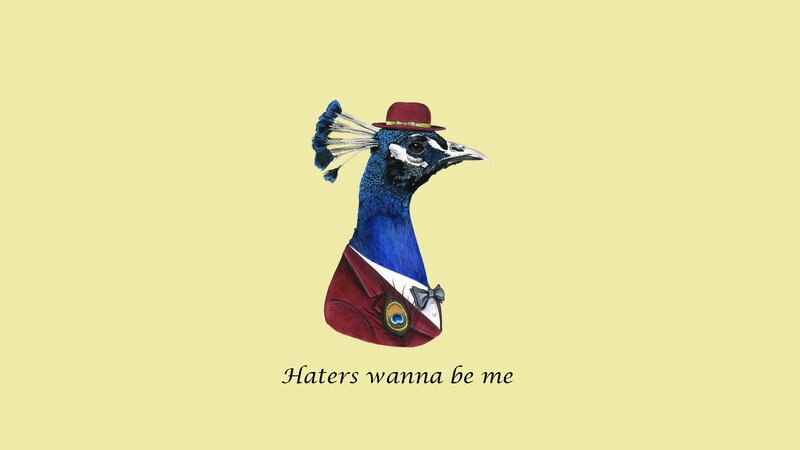 Peacock in Suit