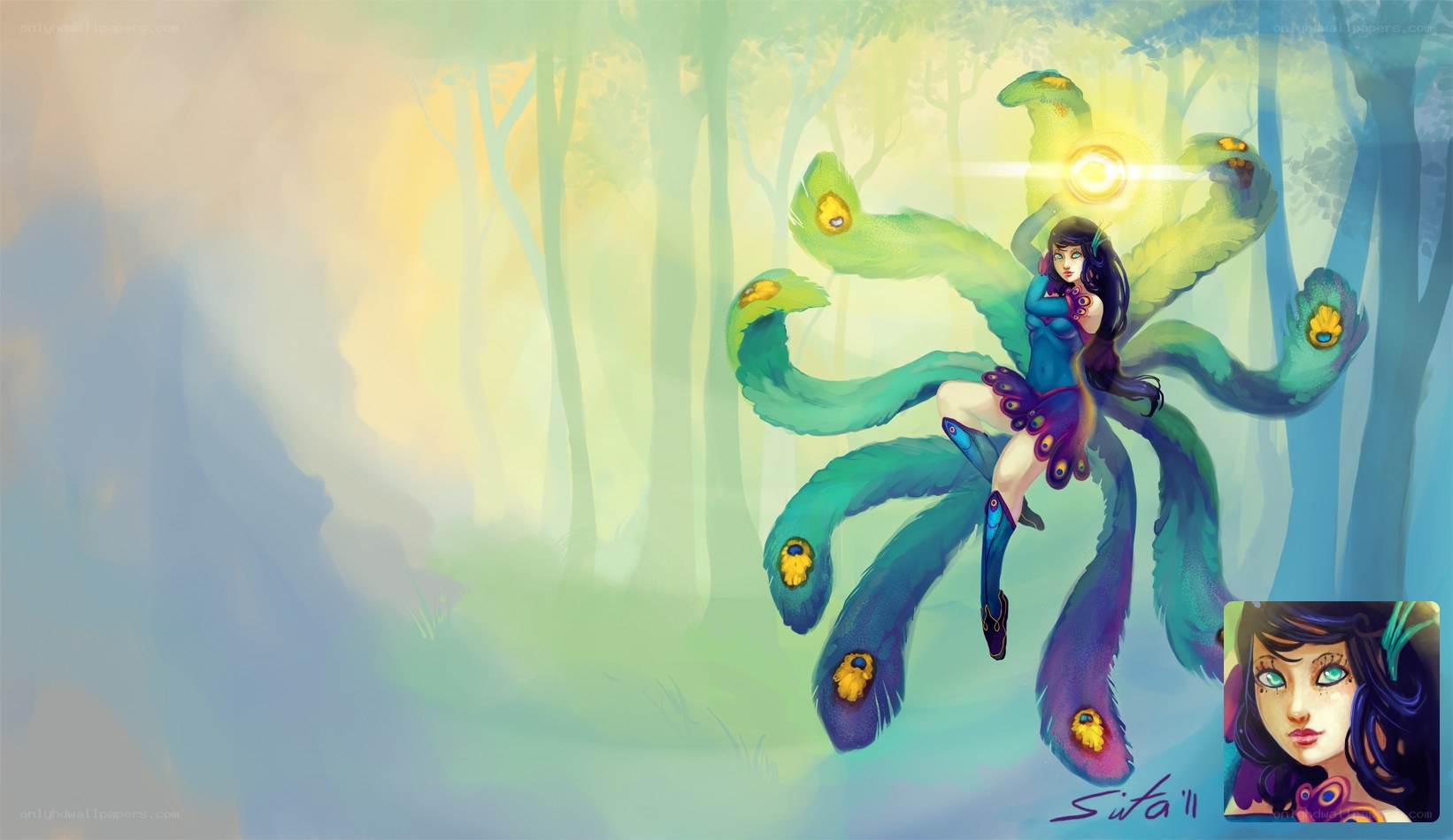 peacock spirit in forest