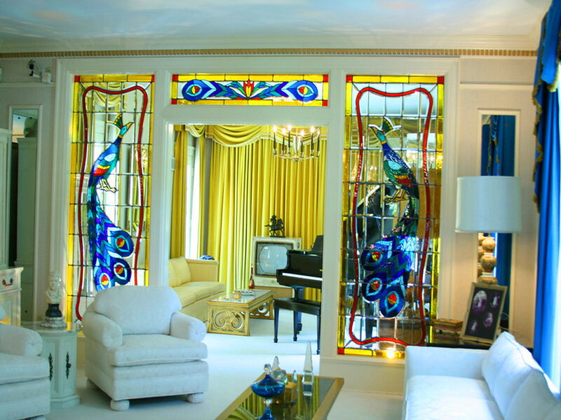 Peacock Stained Glass Windows