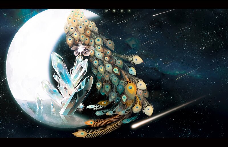 Peacock with Crystal