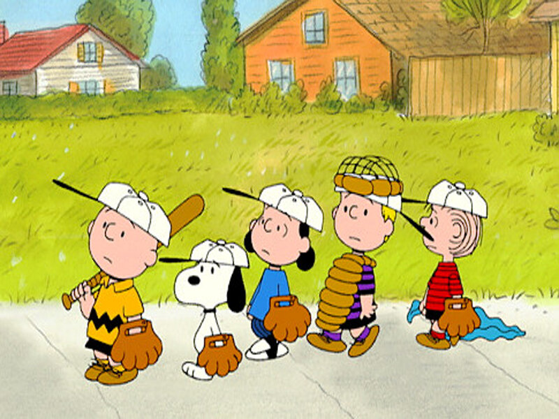 Peanuts baseball team