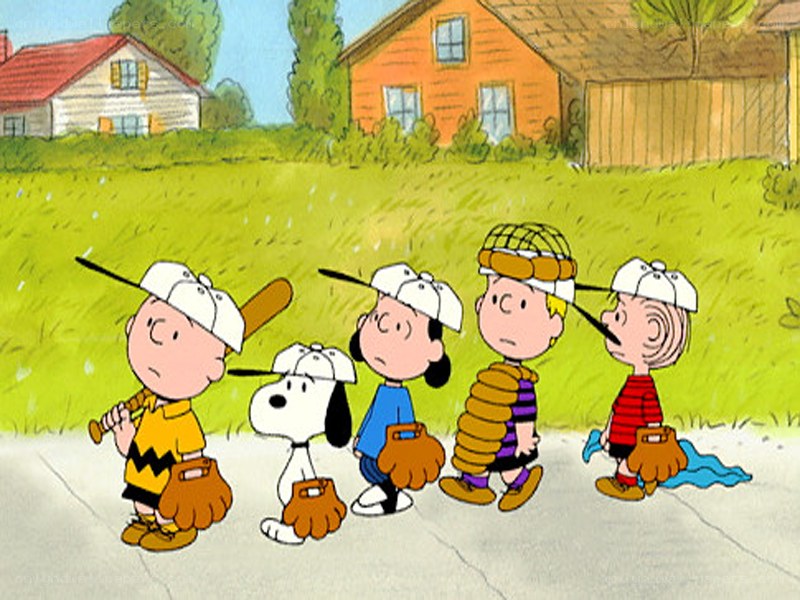 Peanuts baseball team