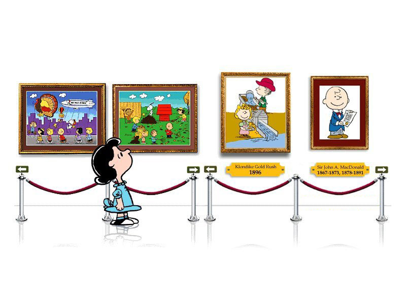 Peanuts Character in Art Gallery