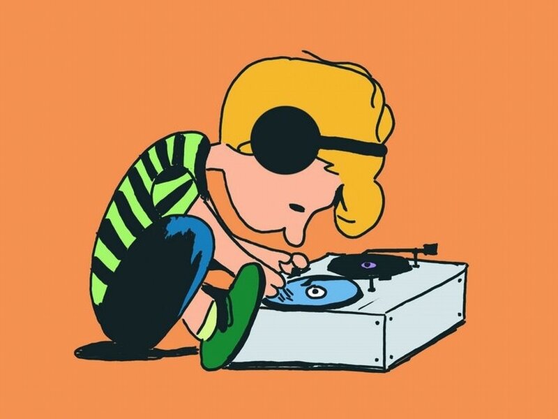 Peanuts Character with Turntable — Orange