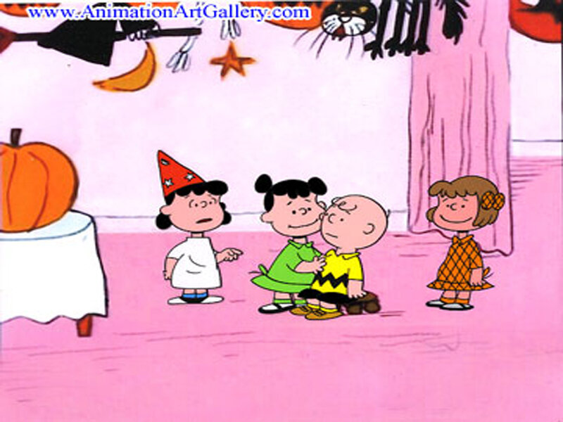Peanuts characters at Halloween