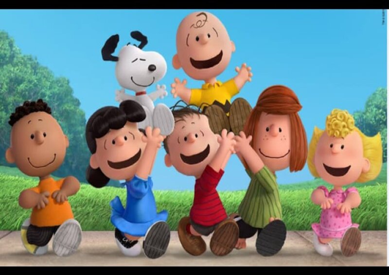 Peanuts Characters Group — Blue
