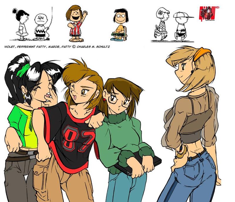 Peanuts characters reimagined
