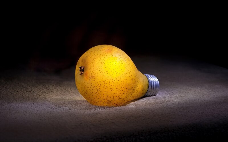 Pear Shaped Like Light Bulb