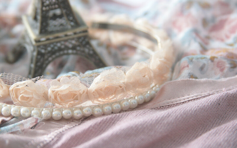 Pearl and Lace Headband
