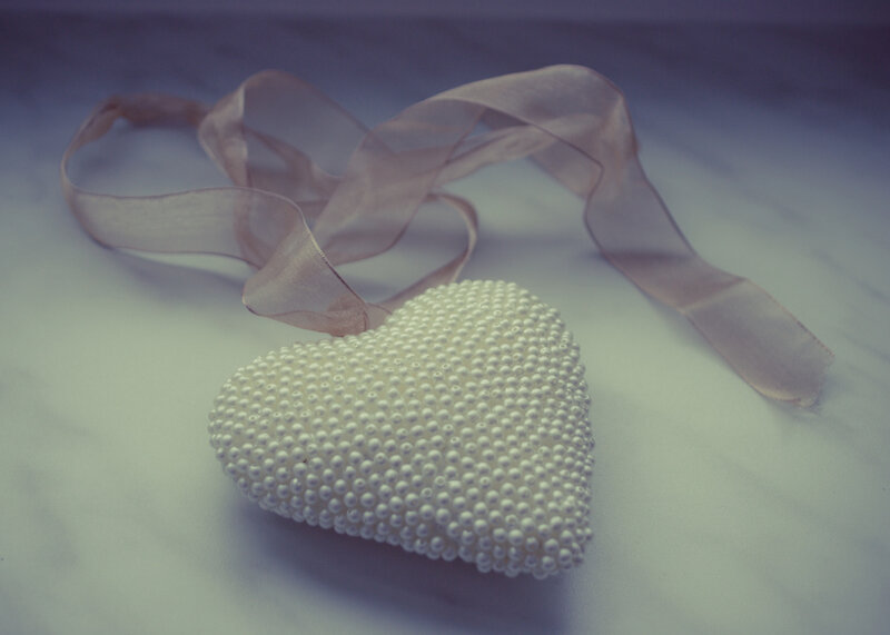 Pearl-covered Heart