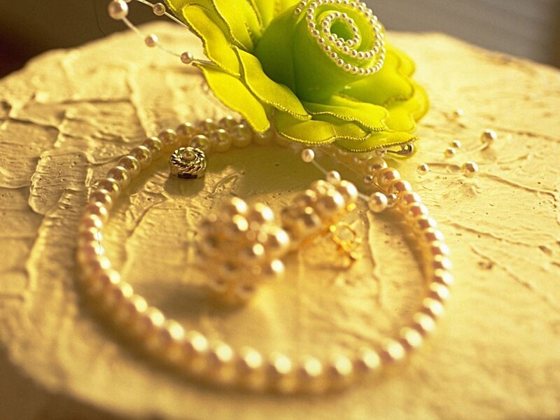 Pearl Jewelry and Flower