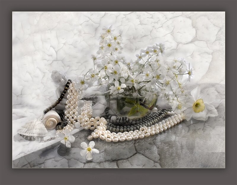 Pearl Necklaces and Flowers