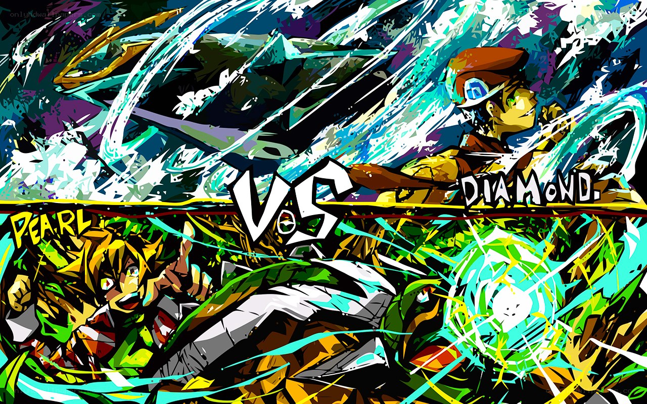 Pearl vs Diamond battle art