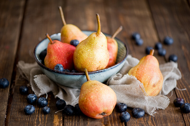 Pears and Blueberries