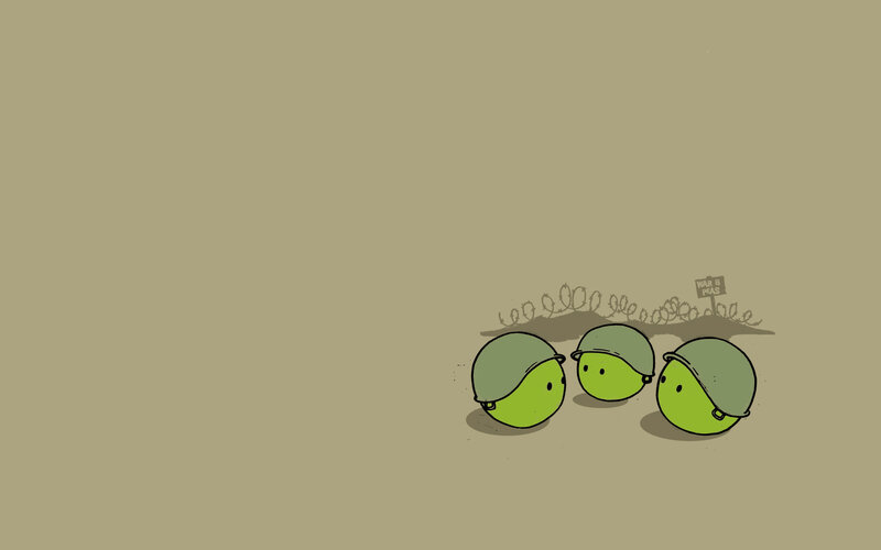 Peas in a war zone