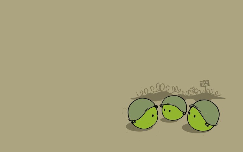 Peas in a war zone
