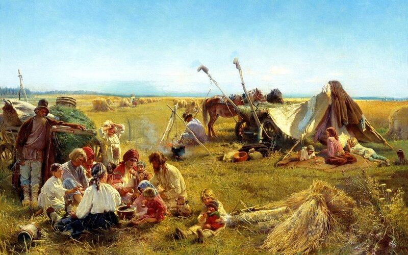 Peasant Family in Field